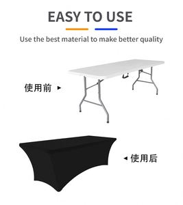 Traditional Style <b>Portable</b> <b>Table</b> Cloth 6ft Fitted <b>Table</b> Covers for Events Custom Print Durable Thick Fabric Promotion Fast - Product Image 5