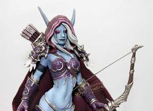 Figurine d'anime personnalisée <span class=keywords><strong>World</strong></span> of Warcraft Animefigur Original Sylvanas Undead Queen Windrunner en Pvc - Product Image 2