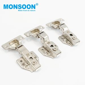 Herrajes de cocina con cierre lento hidráulico, bisagras ocultas de acero inoxidable para puertas de muebles, bisagras 3D para gabinetes del hogar. - Product Image 6