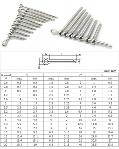 Giá thấp bán buôn thép không gỉ <span class=keywords><strong>cotter</strong></span> <span class=keywords><strong>Pin</strong></span> kẹp tóc hình chữ U <span class=keywords><strong>Pin</strong></span> - Product Image 3