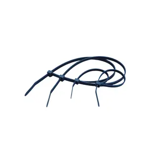Kabel logam magnetik plastik harga rendah kualitas tinggi ikatan kawat nilon dapat dilepas alat pembungkus dasi pengikat mengunci sendiri ikatan ritsleting