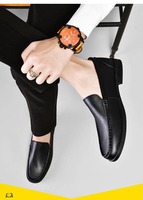 Chaussures de marche légères et confortables pour hommes, respirantes, antidérapantes, en cuir véritable, mocassins à enfiler, nouvelle tendance, design tendance