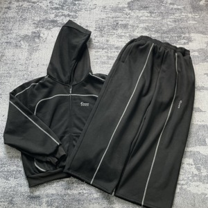 <span class=keywords><strong>MS731</strong></span> Herren Fleece Stickerei Jogger hose Anzüge Pullover bezug Nähen Hoodie Hoodie und Bagger hose Trainings anzüge für Herren - Product Image 1