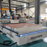 Máquina CNC Router de Anidamiento de 3 Ejes Hausser 4x8ft 1325/1328/2128 con Control Syntec ATC, Máquina CNC de Madera de 3 Ejes con ATC