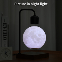 Lampe de lune en lévitation magnétique lampe de lune flottante lumière 3d led forme de lune veilleuses pour table lampe de bureau décoration de salon