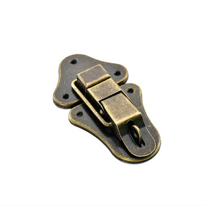 Cierre de metal tipo pico de pato con bloqueo, color bronce antiguo, para caja de madera, seguridad, accesorios para bolsos DIY - Product Image 1