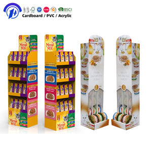 Espositore da Terra in Cartone per Prodotti per Animali Domestici, Stand Personalizzato per Supermercati e Negozi di Alimentari per Cani e Gatti - Product Image 1