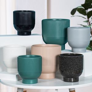 Haute qualité moderne maison décorative en céramique jardinières Pots intérieur extérieur jardin <span class=keywords><strong>pot</strong></span> <span class=keywords><strong>de</strong></span> <span class=keywords><strong>fleurs</strong></span> finition émaillée en gros - Product Image 3