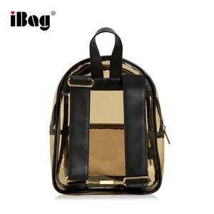 2020 NEW Large Tan Color Clear PVC Transparent School Bag <strong>Security</strong> <strong>Backpack</strong> for Students - Product Image 2