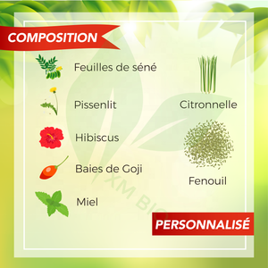 Vente en gros de thé de désintoxication corporelle aux herbes naturelles OEM pour la perte de poids thé de désintoxication au citron 14 jours - Product Image 4