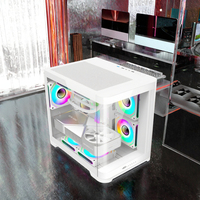 SNOWMAN CS049 Custom Gaming ATX PC casing OEM Mid Tower dengan RGB kipas kabinet baja Desktop Computer-in Stock