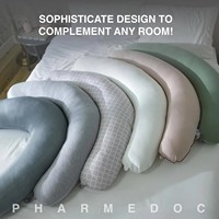 Oreiller corporel chauffant électrique en mousse à mémoire de forme en forme de croissant de lune pour adultes enceintes et dormeurs sur le côté - Soutien pour la maternité et l'allaitement