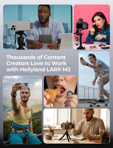 Micrófono Lavalier Inalámbrico Hollyland Lark M2 COMBO al por Mayor, Micrófono con Cancelación de Ruido de 300m para Cámara, Teléfono, PC, Vlog, Transmisión en Vivo - Product Image 6