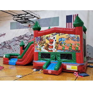 <span class=keywords><strong>Château</strong></span> gonflable de Noël pour enfants, fête de Noël en plein air, Père Noël, structure gonflable de Noël - Product Image 5