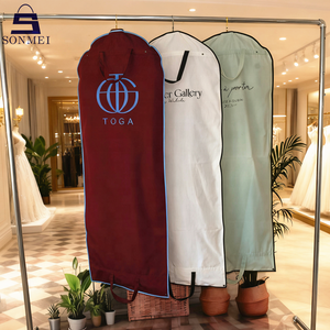 मुद्रित कस्टम शादी गाउन कवर पॉलिएस्टर बैग कस्टम ड्रेस बैग - Product Image 5