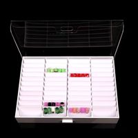 Boîte de rangement de support d'affichage de couleur de bouts d'ongle pour le conteneur de décoration d'art d'ongles