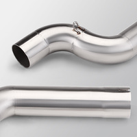 F900 F900R F900XR Modifier Slip sur 51MM Ligne Moto D'échappement Inoxydable Demi Queue Lien Tuyau Silencieux D'échappement Moto