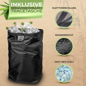 Almacenamiento de botellas de depósito [incluye bolsa de transporte XXL] para envases y almacenamiento de residuos de vidrio para botellas de depósito colector de botellas - Product Image 2