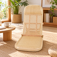 Chaise de plage pliante en rotin naturel faite à la main, dossier réglable, chaise longue en osier pour extérieur, plage, piscine, villa