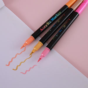 <span class=keywords><strong>Marcadores</strong></span> Acrílicos para Graffiti, Rotulador de Doble Punta para Metal, Plástico y Manualidades - Product Image 1