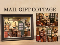 Kit de construction de nichoir à livres en bois artisanal, écologique et luxueux ETKVR, puzzle 3D, maison miniature, décoration de la maison, cadeau, sans piles/colle