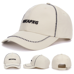 Casquette de baseball unisexe blanche à 6 panneaux avec logo brodé personnalisé, casquettes de sport, chapeau de protection solaire pour femmes et hommes - Product Image 2