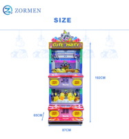 Zormen Factory Wholesale Commercial 4 Player Circus Theme Claw Machine Coin Operated Import Wholesalers Mall Rental Operators