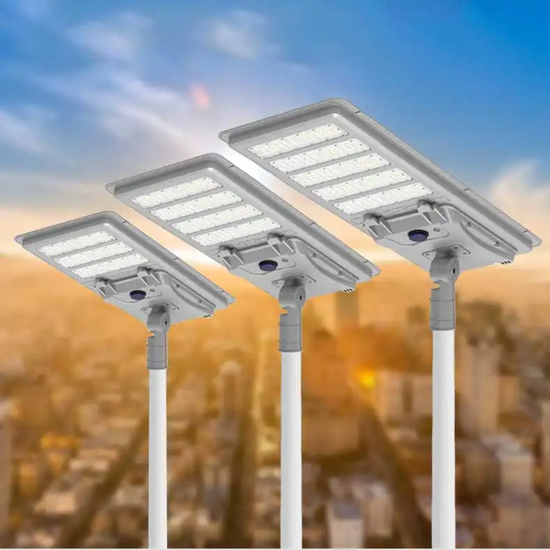 High lumens 60w 80w 100w 120w all in one solar street light set