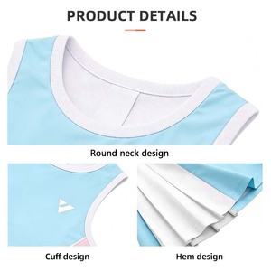 Vêtements de tennis sans manches pour femmes GEEDA, tissu respirant et à séchage rapide, protection UV UPF 50+, tissu en spandex/polyester, coupe ajustée, OEM - Product Image 5