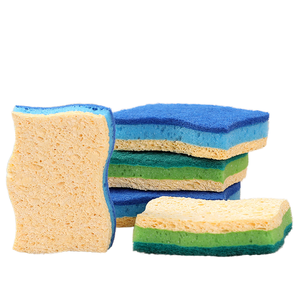 Cleanfull L Eco-Friendly <span class=keywords><strong>Natura</strong></span> Esponja de celulosa compuesto estropajo Hecho Pulpa de madera Cocina Lavado de platos - Product Image 1