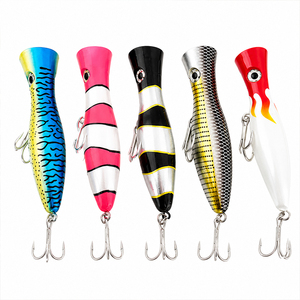 Leurres artificiels rigides <span class=keywords><strong>Big</strong></span> Fish Popper 16,5 cm 85 g en ABS flottants pour la pêche à la traîne en eau profonde, pour requins et thons - Product Image 6
