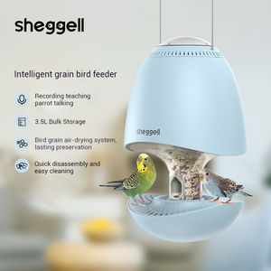 AKX <span class=keywords><strong>Mangeoire</strong></span> à oiseaux anti-éclaboussures Gamelles Cage en plastique Distributeur de nourriture pour pigeons à vendre - Product Image 2