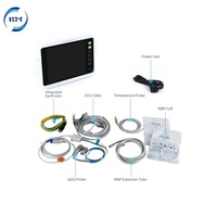 Moniteur patient vétérinaire multifonctionnel avec NIBP/HR/PR/RESP/TEMP/SPO2/ECG pour animaux