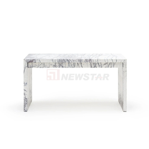 Newstar <span class=keywords><strong>Bureau</strong></span> d'étude rectangulaire en marbre naturel de <span class=keywords><strong>New</strong></span> <span class=keywords><strong>York</strong></span> <span class=keywords><strong>Bureau</strong></span> d'étude avec tiroirs <span class=keywords><strong>Bureau</strong></span> en marbre blanc lilas - Product Image 2