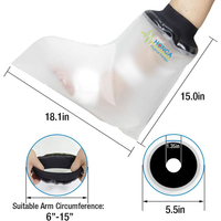Protection de plâtre pour jambe et pied pour adulte, imperméable, protection complète de la cheville et de la jambe, couverture étanche, protection de plâtre pour bras sous la douche