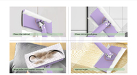 2025 nouveau automatique Clip tissu ménage vadrouille salle de bain paresseux jetable électrostatique dépoussiérage vadrouille chiffons mains libres tactile
