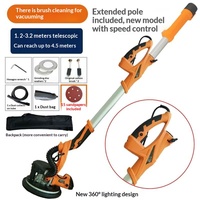 Vente directe transfrontalière Ponceuse murale pliable 110V norme US à vitesse variable avec aspiration intégrée pour la collecte des poussières