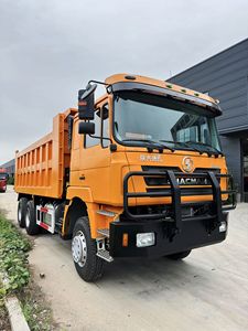 Camion benne poids lourd Shacman F3000 6X4 380ch Diesel Euro 3 pour travaux de construction, cabine orange, vue avant - Product Image 2