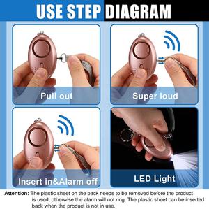 صفارة إنذار ، مستلزمات الدفاع عن النفس ، للنساء, صفارة إنذار ذاتية ، الطوارئ ، صغير الحجم ، ديسيبل ، ديسيبل ، الطوارئ ، الدفاع عن النفس ، سلامة النساء ، شخصية - Product Image 4