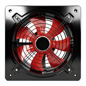 Ventilateur axial mural carré de 12 pouces, 220V, nouveau modèle, faible bruit, échange <span class=keywords><strong>d</strong></span>'air pour atelier, cuisine, ventilateur <span class=keywords><strong>d</strong></span>'évacuation industriel - Product Image 1