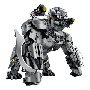HW-Ensemble de blocs de construction de grande taille, 4160 pièces, modèle Mecha Super Gorilla, édition limitée galvanisée, cadeau pour enfants, 1:11 - Product Image 1