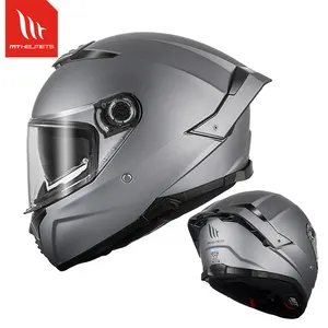 Commerci all'ingrosso MT THUNDER 4 SV ECE 22.06 DOT approvato casco mt caschi donna uomo doppia visiera lente capacete de moto masculino