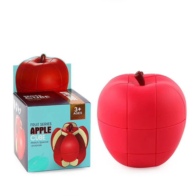 لعبة بلاستيكية للأطفال, هدية عيد الميلاد للأطفال على شكل التفاح سرعة مكعب اللعب البلاستيك مضحك التعليمية ماجيك الفاكهة مكعب