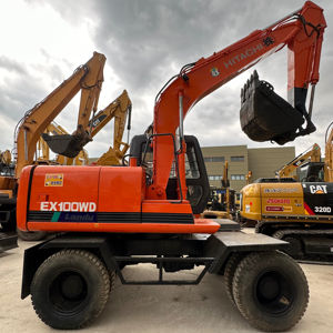 Excavatrice sur chenilles Hitachi EX100W d'occasion, fabrication japonaise, modèle 2020, excellent état, engin de construction, moteur, boîte de vitesses, pompe, PLC - Product Image 1