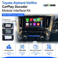 Kit de Interfaz Decodificador Inalámbrico Apple CarPlay y Android Auto para Toyota Alphard Vellfire ANH30 2015-2019, Actualización de Pantalla OEM
