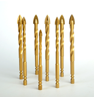 Lot de 10 forets à pointe en carbure de tungstène multi-matériaux de 8 mm pour carrelage, porcelaine, céramique, béton, briques, murs, verre, miroirs et bois
