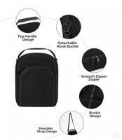 Étui de voyage rigide en EVA pour casquettes, pochette de protection étanche à fermeture éclair pour 6 casquettes de baseball