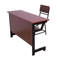 Meubles scolaires en bois de haute qualité, bureau et chaise pour deux personnes, table et chaises d'étude pour salle de classe