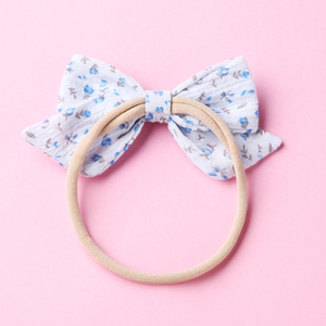 Lindo, diadema <span class=keywords><strong>de</strong></span> princesa floral impreso bowknot grande diadema elástico suave cinta <span class=keywords><strong>para</strong></span> bebé <span class=keywords><strong>niñas</strong></span> - Product Image 3