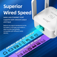 PIX-LINK LV-AX21 WiFi 6 Extender 1800M Répéteur Wifi à Gain élevé 2.4G 5.8G Double Bande Longue Portée Extender WiFi Booster